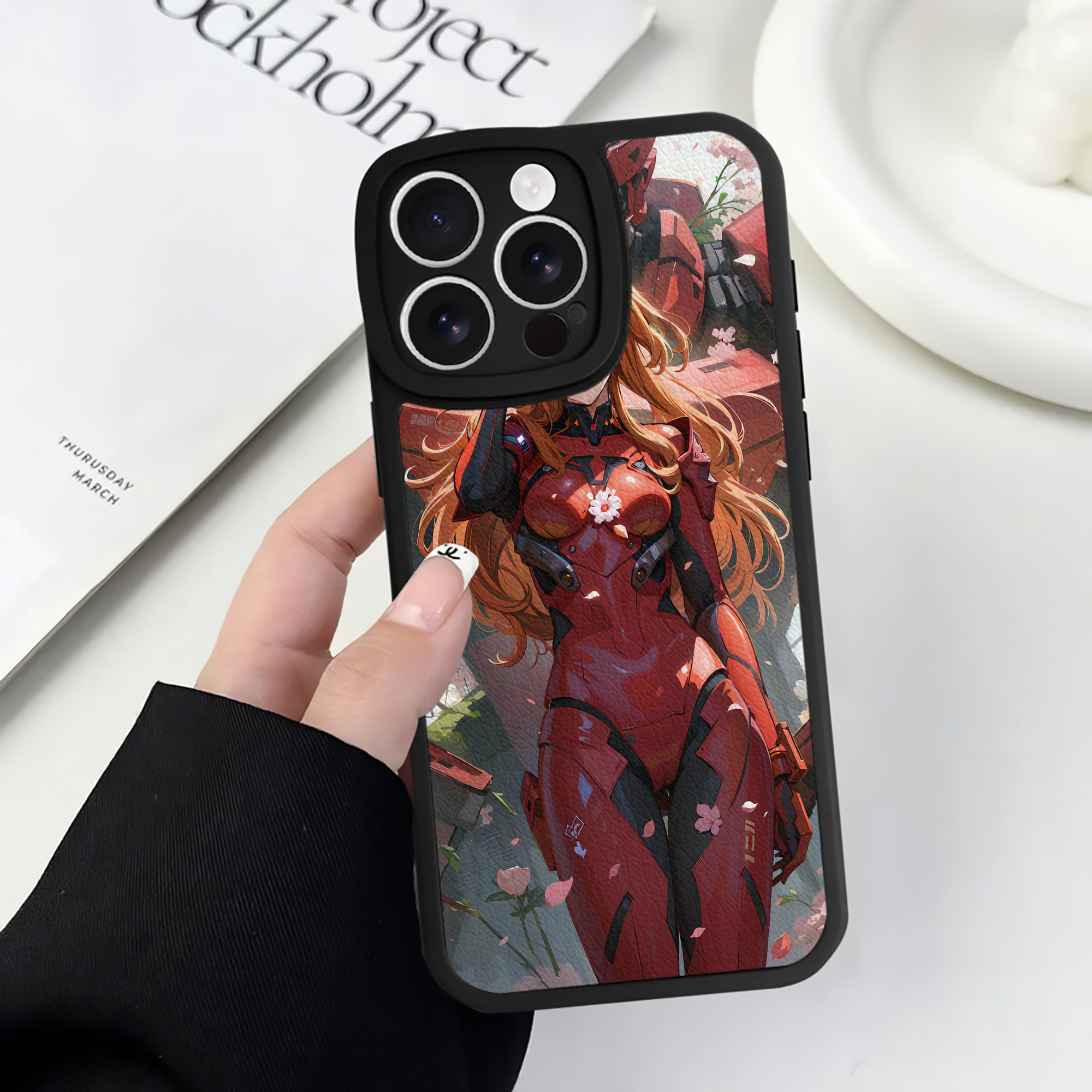 （画像用） EVA 新世紀エヴァンゲリオン 【iPhone 16シリーズ対応】シリコンスマホケース（レザー調） 材質：シリコン